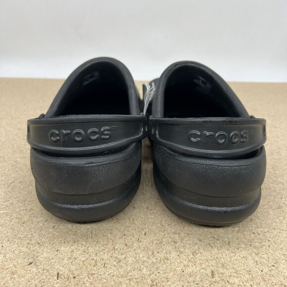 NEW sz 10 Crocs At Work Men\'s Bistro Clogs Black 10075-001 main image 6